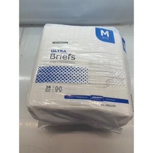 McKesson Ultra Briefs Heavy Absorbency Adult Diapers Medium 32-44 In 16 Ct